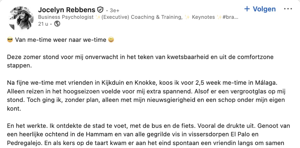 rebbels linkedin van keynotes naar kwispels jocelyn rebbens