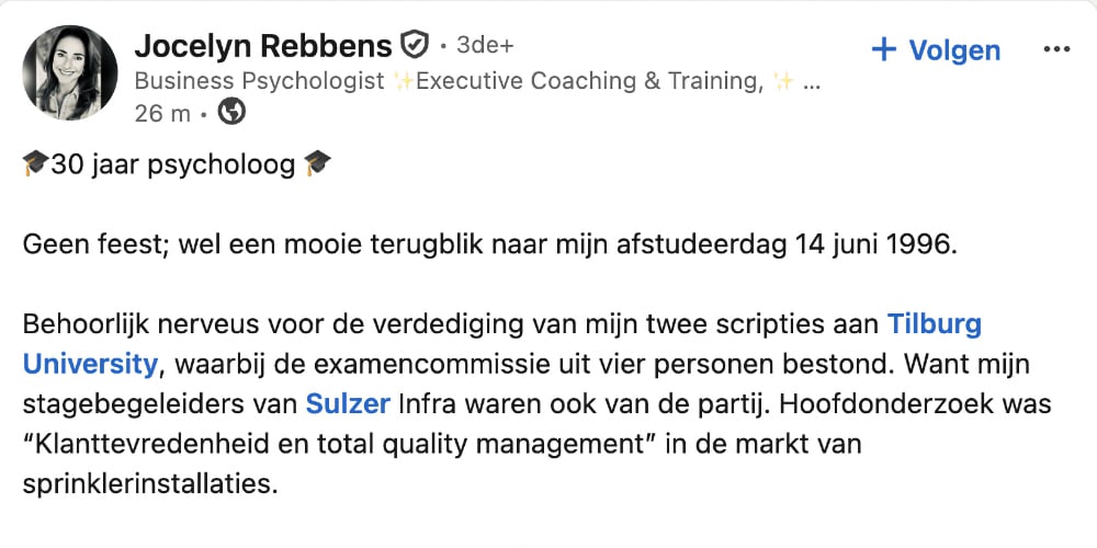 rebbels 30 jaar psycholoog jocelyn rebbens