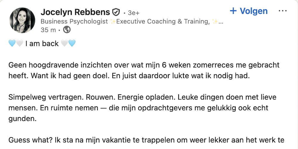 rebbels linkedin i am back jocelyn rebbens.